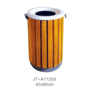 鋼木垃圾桶系列 JT-A11203