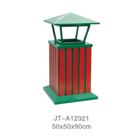 鋼木垃圾桶系列 JT-A12321