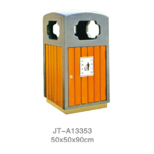鋼木垃圾桶系列 JT-A13353