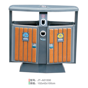 钢木垃圾桶系列 JT-A01530