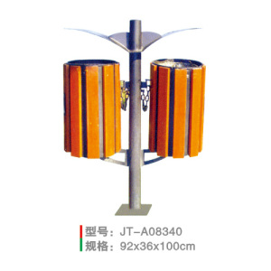 鋼木垃圾桶系列 JT-A08340
