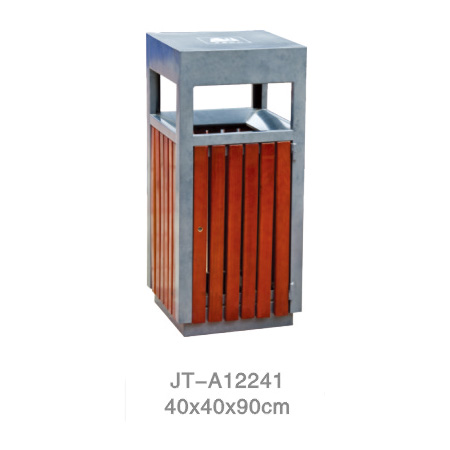 鋼木垃圾桶系列 JT-A12241
