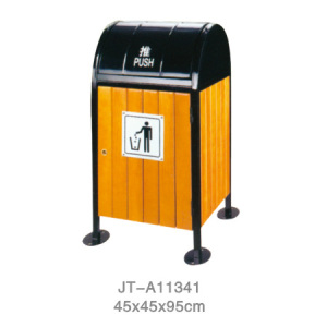 鋼木垃圾桶系列 JT-A11341