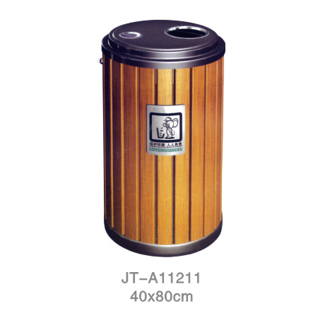 鋼木垃圾桶系列 JT-A11211