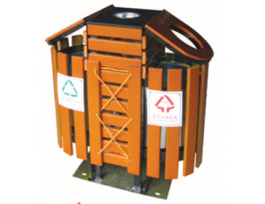 鋼木垃圾桶系列 JT-A06500