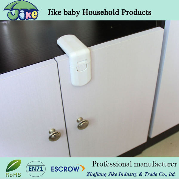 L shape cabinet lock baby safety latch JKF13341