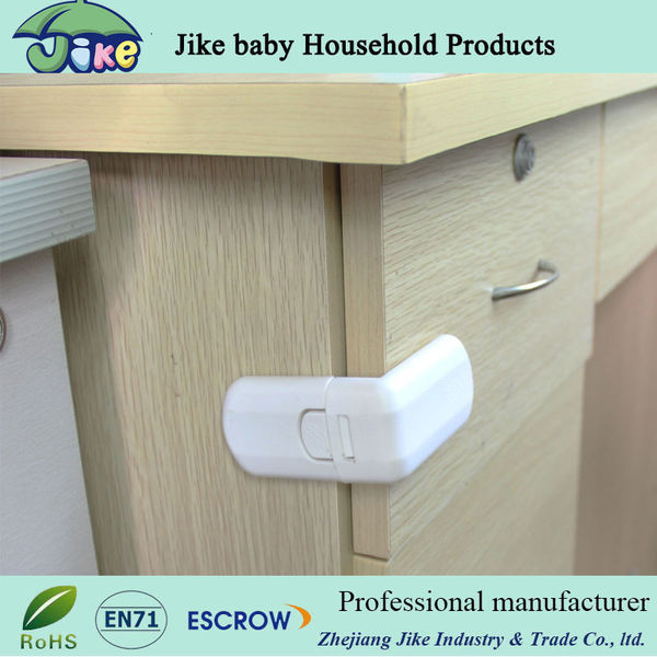 L shape cabinet lock baby safety latch JKF13341