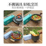 Folding card stove