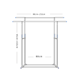 Extensible Stainless Steel Clothes RackWWA002