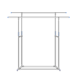 Extensible Stainless Steel Clothes RackWWA002