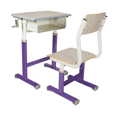 single desk and chair set (height adjustable) HM-KZY007