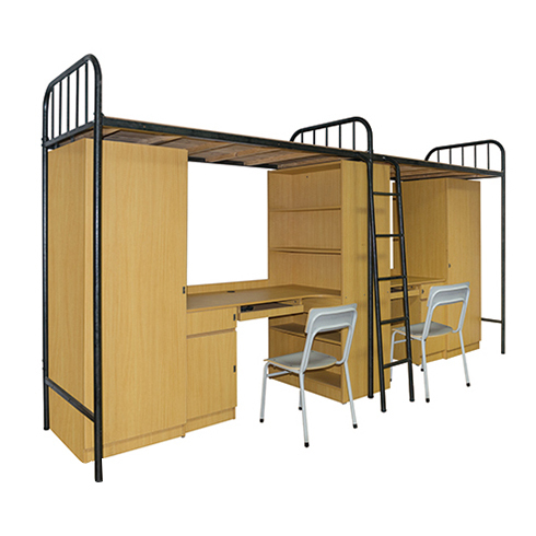 2 persons dormitory beds set with front ladder HM-GYC002