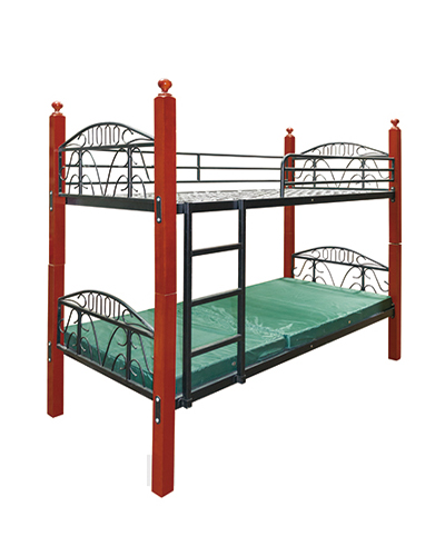steel and wooden bunk bed with spring base ＨＭＨ-ＧＹＣ007