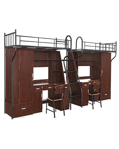2 persons domitory beds set with middle ladder ＨＭＨ-ＧＹＣ009