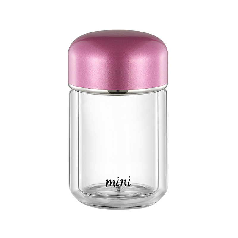 mini double glass cup 2463