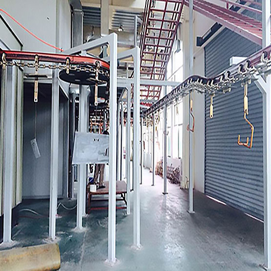 Safe coating line 