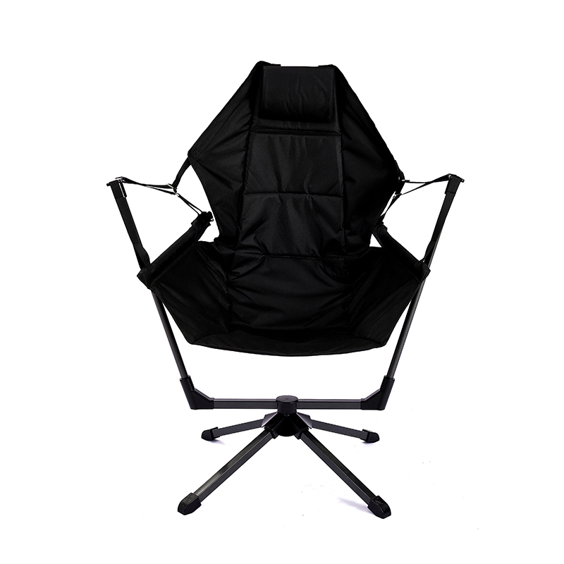 Black Swivel Swing Chair
