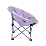 Grey blue double moon chair