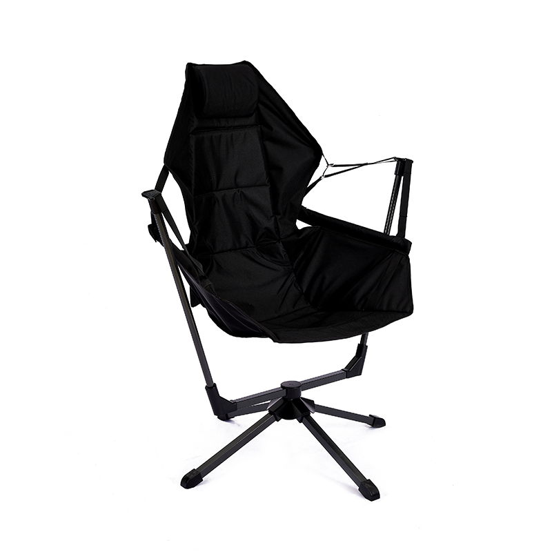 Black Swivel Swing Chair
