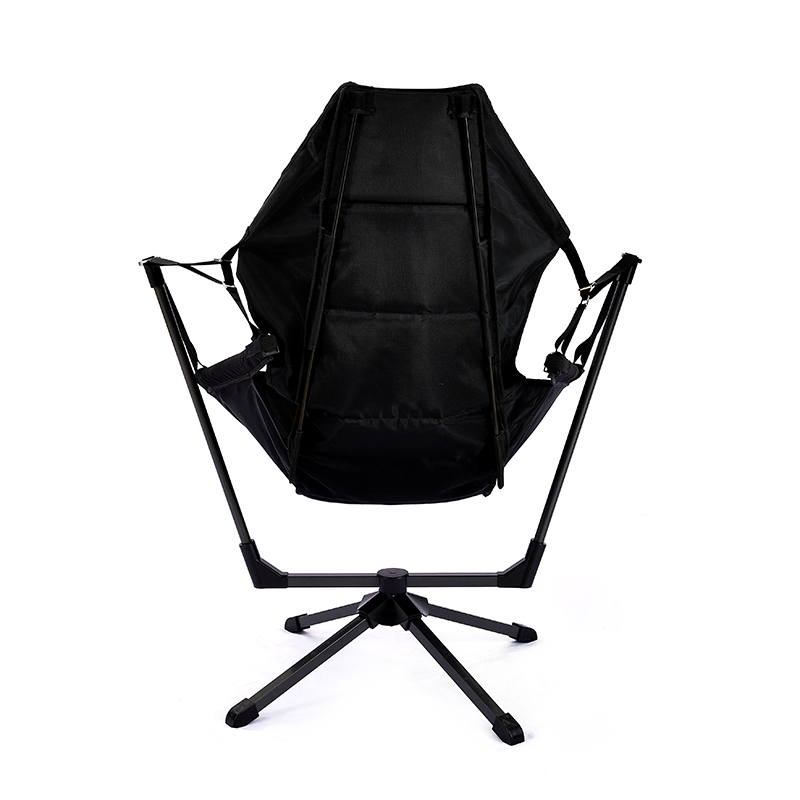 Black Swivel Swing Chair