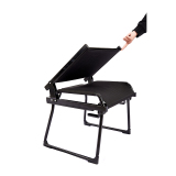 Black grandstand chair