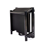 Black grandstand chair