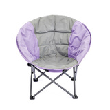 Grey blue double moon chair