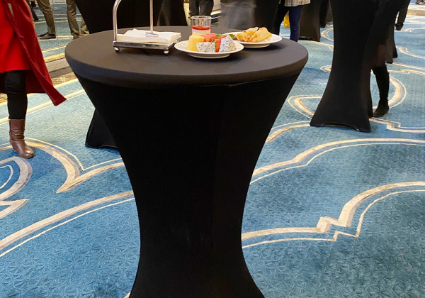 弹力包脚会议茶歇台鸡尾酒桌 
