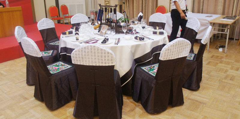 状元宴台面布置「指点江山」