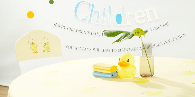 献给六一的宝宝宴桌布创意