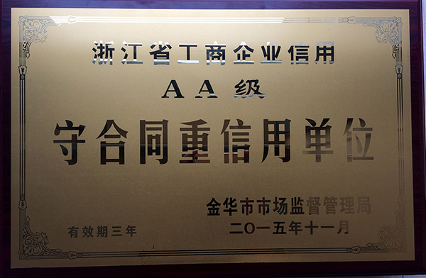 2015年度首合同重信用单位
