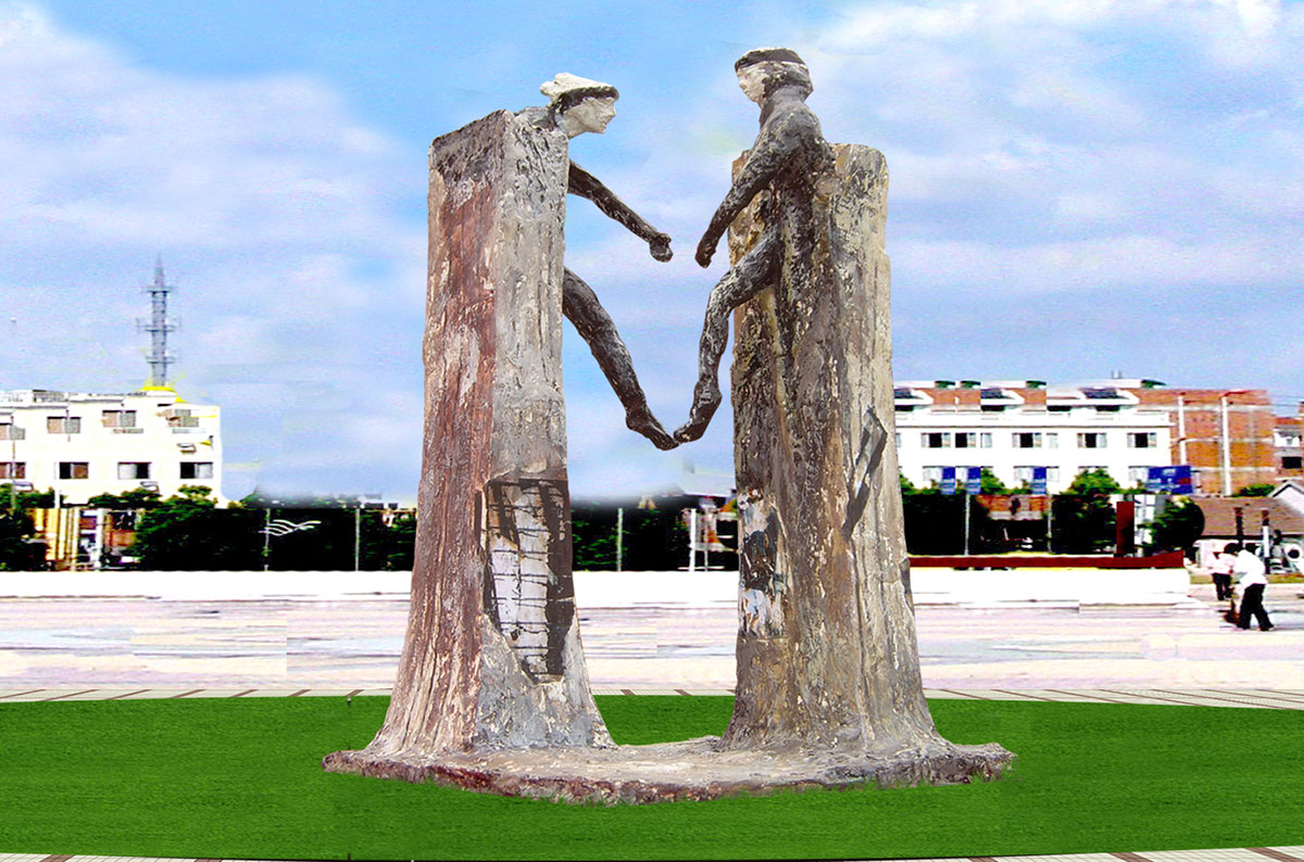 2008奧運景觀雕塑巡展作品 