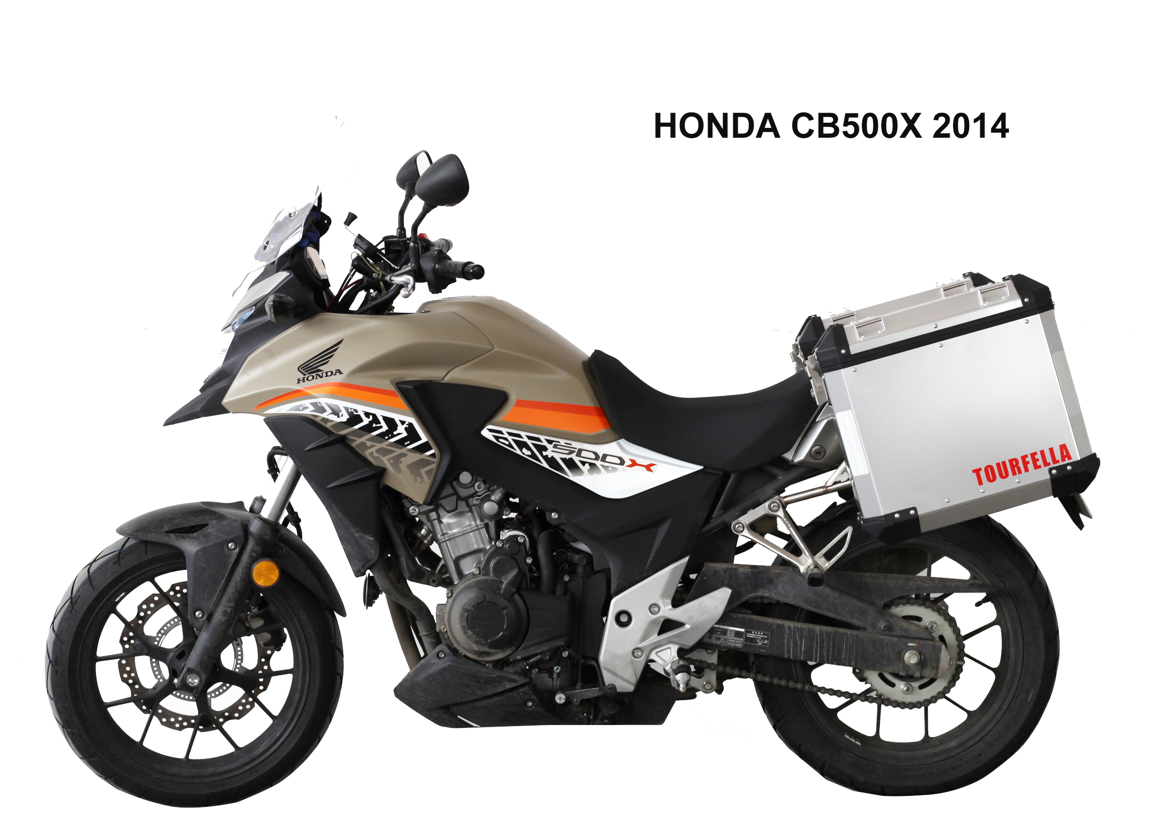 HONDA CB500X 2014 - 途菲乐摩托车铝合金三箱