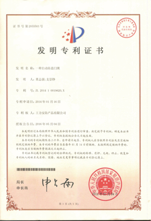 Patent Certificate