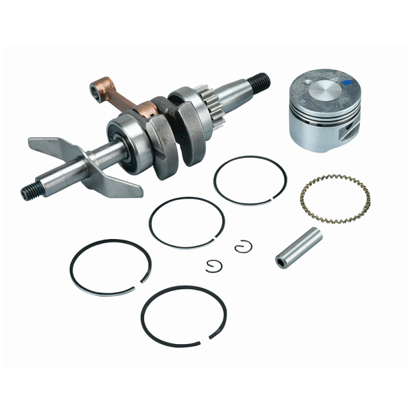 Crankshaft piston, piston ring, piston pin, piston pin, retaining spring 