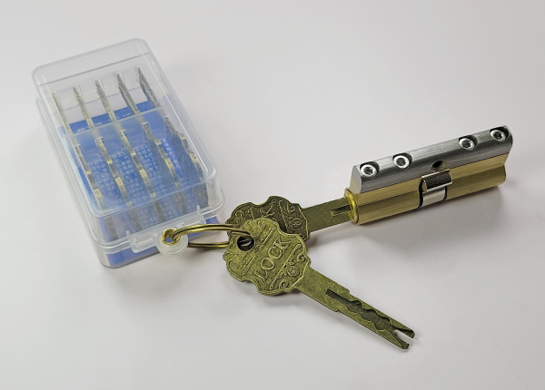 XLD-铁柄仿铜钥匙防撬锁芯 防盗锁芯