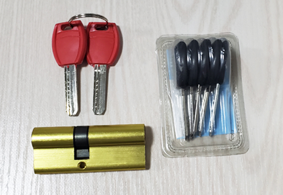 XLD-小红柄铝包铜锁芯 防盗锁芯