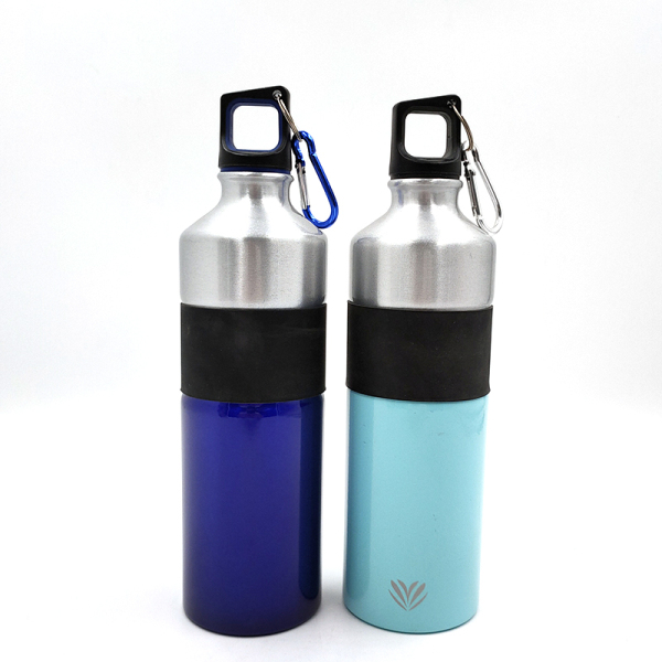 750ML aluminum water bottle with silicon belt WJ-750A-B