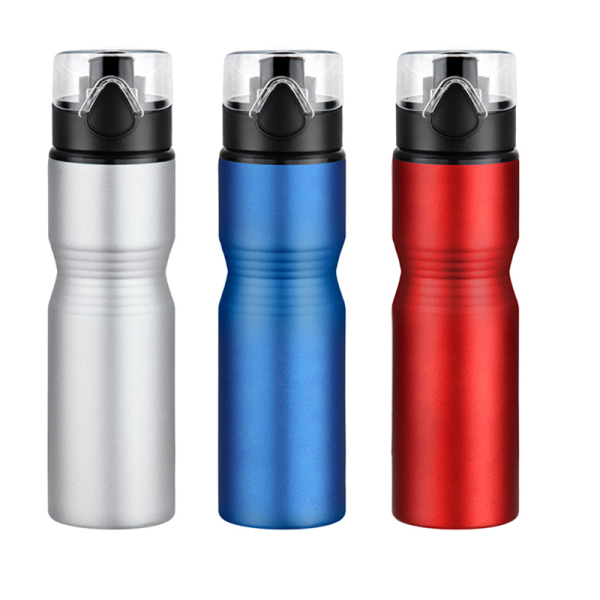 750ml wide mouth aluminum sports bottle with bounce lid WJ-750A-WM