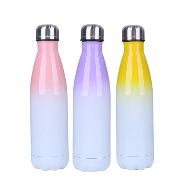 Gradient color stainless steel cola bottle WJ-500S-CG