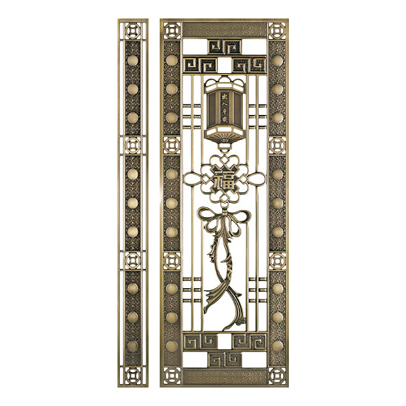 鋁精雕門花 8020