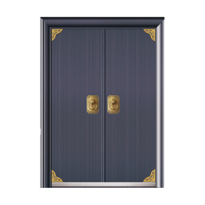 中式铜件拼接门