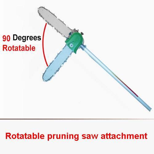 Pole Attachments Rotatable pruning saw attachment