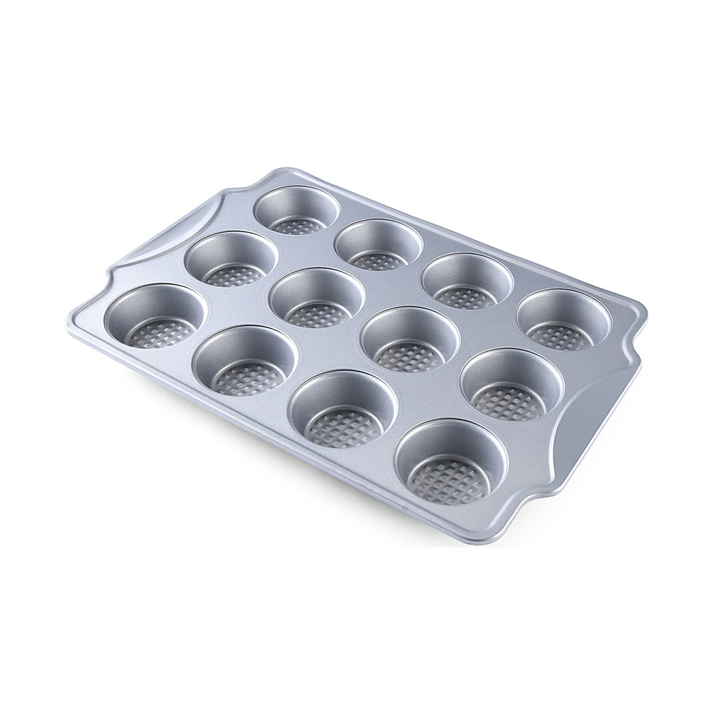 12 CUP MUFFIN PAN WITH  DIAMOND BOTTOMYL-L64