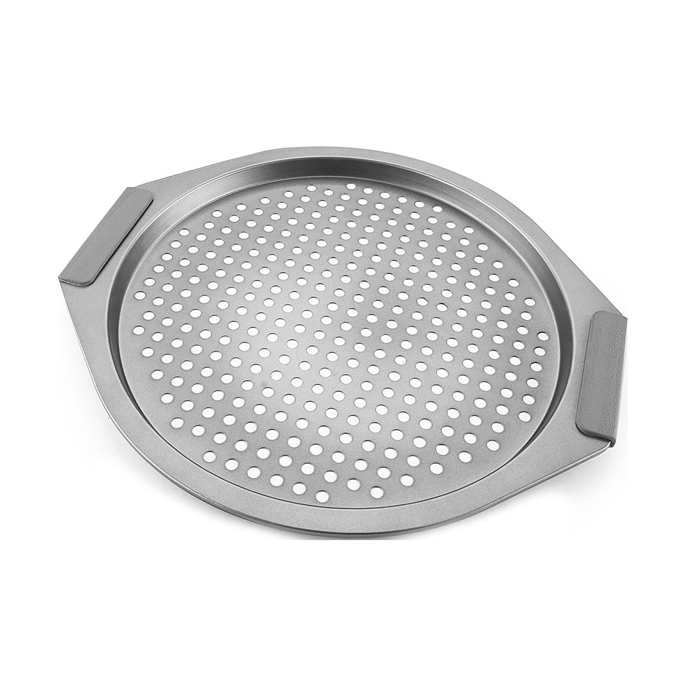 PIZZA PAN WITH SILICONE HANDLEYL-F19