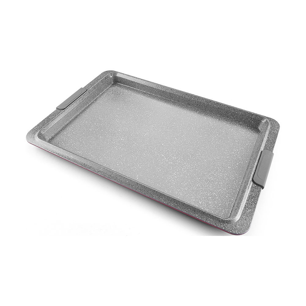 COOKIE  PAN  WITH SILICONE HANDLE YL-M43