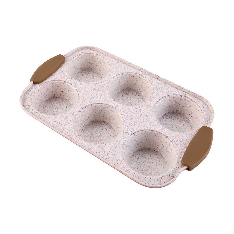 6 muffin pan with silicone handle YL-M04