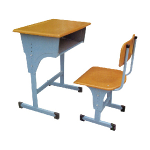 单层开口模压升降课桌椅 YR-1207230
