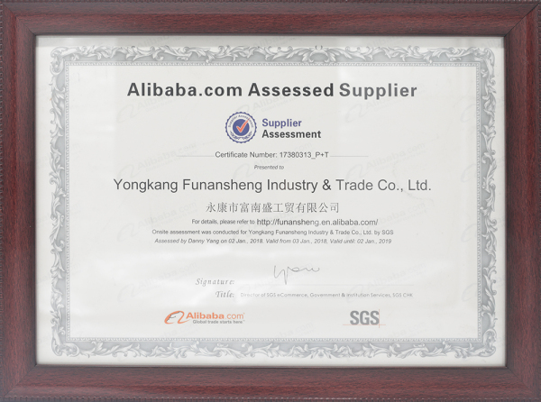 supplier assessment certificate2