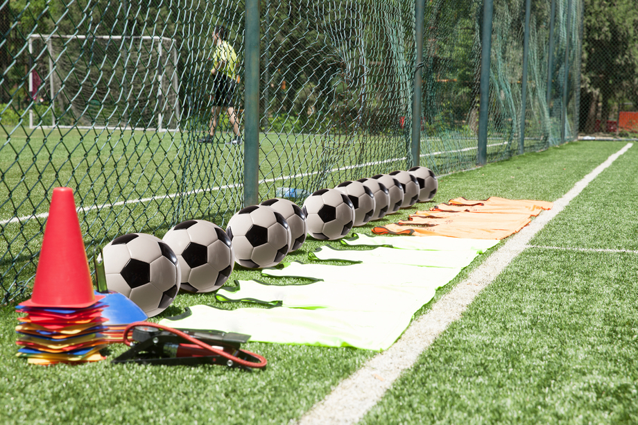 What is the material used for the football goal